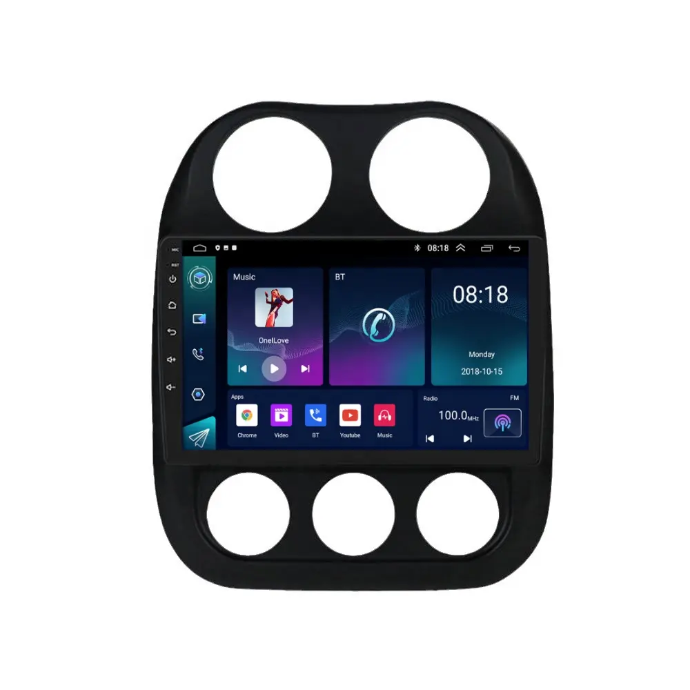Jeep pusula Patriot 2010-2016 için radyo kafa ünitesi cihazı 2 Din Octa çekirdekli araba android müzik seti GPS navigasyon Carplay