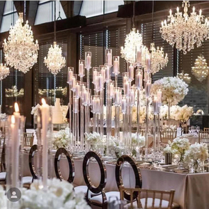 <span class=keywords><strong>Centrotavola</strong></span> in <span class=keywords><strong>cristallo</strong></span> per candelabri da sposa con decorazioni Vintage a 10 bracci all'ingrosso - Product Image 5