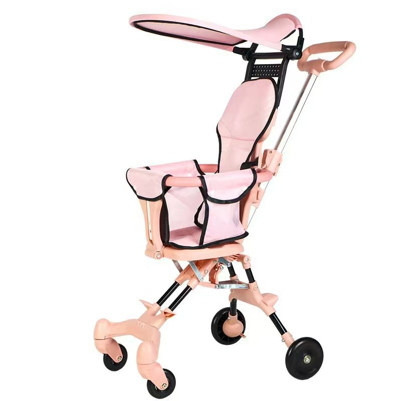 Abri de voiture rose avec sièges rembourrés