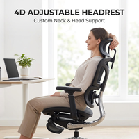 Chaise de gaming AOR en nylon respirant avec support dynamique, coussin lombaire, commande filaire, châssis en alliage d'aluminium, vente en gros d'usine