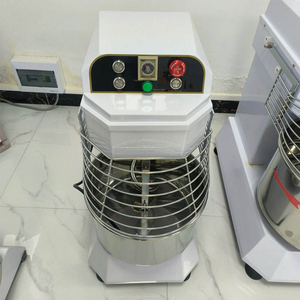 Moulin à farine de blé et de maïs commercial à double action et deux vitesses 20-60L, contrôle numérique, en acier inoxydable de qualité alimentaire, spirale à pâte - Product Image 5