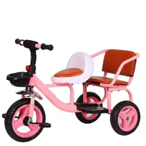 الجملة جديد تصميم مقعدين 3 عجلات الصلب الاطفال دراجة ثلاثية العجلات مع ثلاثة ألوان