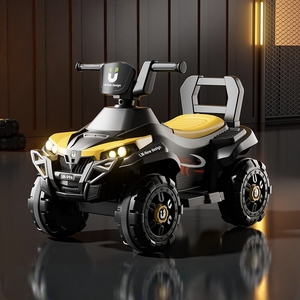 Электрический детский аттракцион, четырехколесный батарейный аккумулятор, игрушка для детей, для езды с подспинкой, музыкальный плеер, перезаряжаемый детский автомобиль - Product Image 4
