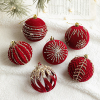 Boules de Noël en flocage de luxe, décorations d'arbre, fabrication directe en usine, OEM, ornements en plastique, décorations de boules de Noël