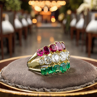 Nouvelle bague légère de luxe pour femme en zircone à 3 gouttes, bague de couple en diamant, bague à la mode pour banquets, mariages et fêtes