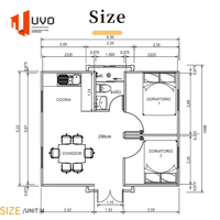 Maisons conteneurs extensibles Maisons préfabriquées Panneaux muraux en acier sandwich personnalisés Villa portable Logement