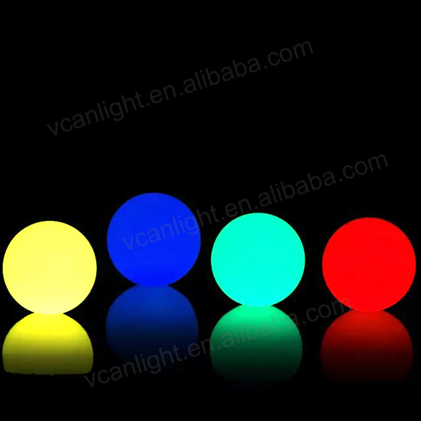 Small Waterproof 100% Floating Sphere Led Illuminated Swimming Pool Ball Light