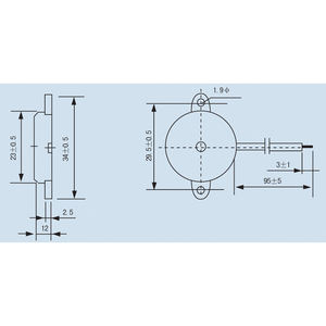 Décibel élevé 3000Hz Piezo Buzzer Alarme Fil électrique 12V Détecteur de fumée SFM-20-<span class=keywords><strong>B</strong></span> - Product Image 5