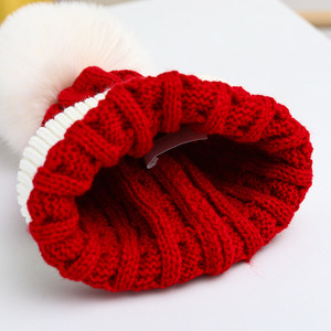 Chapeau bébé en tricot pour l'automne et l'hiver, mignon et adorable, coupe-vent, chaud, protection des oreilles, unisexe, chapeau parent-enfant - Product Image 4