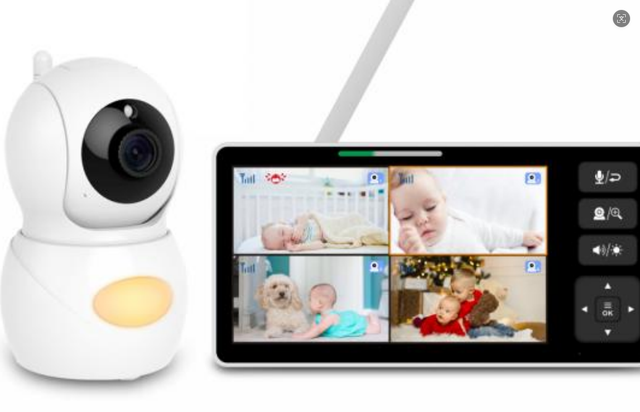 Remote Pan-Tilt and Zoom Date & Time display 5.5" 720P (1280X720) HD LCD DIGITAL WIRELESS VIDEO BABY MONITOR
