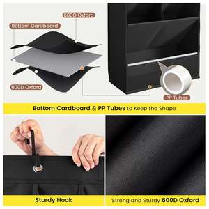 Oxford Fabric Multi-Layer Storage Hanging Bag Multi-Compartment Storage Bag for Behind Doors Home Storage Hanging Bag - Product Image 3