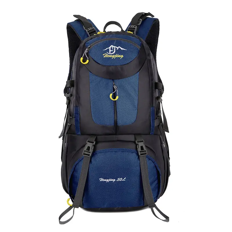 JUST Large Capacity Waterproof Custom Logo 50L Backpack Lightweight Travel Sport Camping Hiking Backpack Bags
