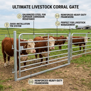 Panel de Corral para Ganado, Resistente al Agua y a la Putrefacción, Ecológico, de Altura Personalizada, Valla para Granja Ganadera, Directo de Fábrica - Product Image 5