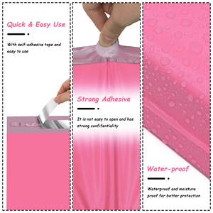 Buste per Spedizioni Biodegradabili Rosa 10x13 Pollici, 100 Pezzi, Autosigillanti, Impermeabili, Consegna in <span class=keywords><strong>2</strong></span>-5 Giorni per Abbigliamento - Product Image 2