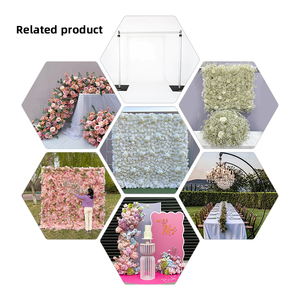 Promise Roll up <b>Flower</b> <b>Wall</b> Wedding Home Party Event Decor Backdrop Floral <b>Wall</b> Panel Silk <b>Artificial</b> White <b>Flower</b> <b>Wall</b> - Product Image 5