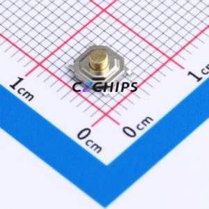 YTS1H0052FMG00 Tactile Switch SMD-4P,5.2x5.2mm Switch Single Pole Single Throw Round Button 2.5N Vertical Mount - Product Image 1