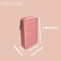 Sac de téléphone en silicone à porter en bandoulière, doux et agréable pour la peau, fermeture éclair, léger, avec sangle réglable, personnalisable