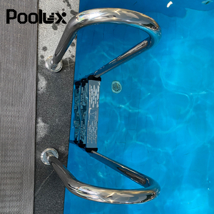 2022 Poolux Komplett set Schwimmbad ausrüstung inklusive Sandfilter, Pumpe, Unterwasser-LED-Licht, Pool leiter, Wasserfall - Product Image 5