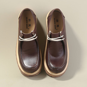 Zapatos Casuales de Cuero para Hombre, Impermeables, con Cordones, Punta Redonda, para Caminar y Uso en Exteriores - Product Image 2