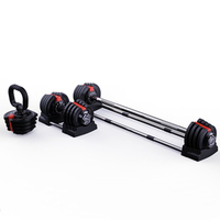 Ensemble d'haltères réglables écologiques 10 kg 20 kg, équipement de fitness compact pour la maison