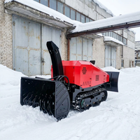 Robot souffleuse à neige autonome sur chenilles HD, électrique à batterie, télécommandé, pour usage en génie civil