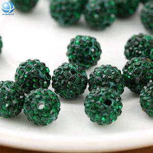 Cuentas de bolas <span class=keywords><strong>shambala</strong></span> de cristal de tamaño personalizado para pulseras y pendientes - Product Image 5