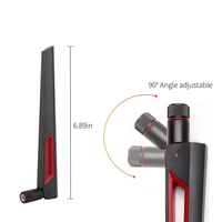 Antena WIFI de Doble Banda de 12 dbi, Antena 2.4G 5G 5.8G RP SMA Macho, Amplificador de Señal de Router WLAN, Antena Universal