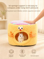 Lit pour petits animaux de compagnie stable et bien structuré, chaud, avec poignée et base antidérapante, maison de repos lavable pour petits animaux, fourniture d'usine