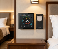Thermostat de ventilo-convecteur HYT001AC à 3 vitesses, écran tactile, programmable hebdomadaire, contrôleur de température ambiante, compatible avec Tuya