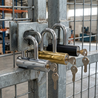 Cadenas en acier de type U 110 mm, robuste, étanche, antirouille, avec anse trempée, à clé, pour portail, remorque, entrepôt, vente en gros OEM