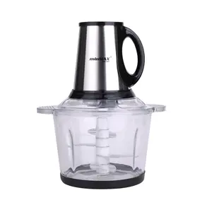 Double Cover Design Electric Food Chopper Food Processor mixer for convenient use with Detachable parts for easy cleaning