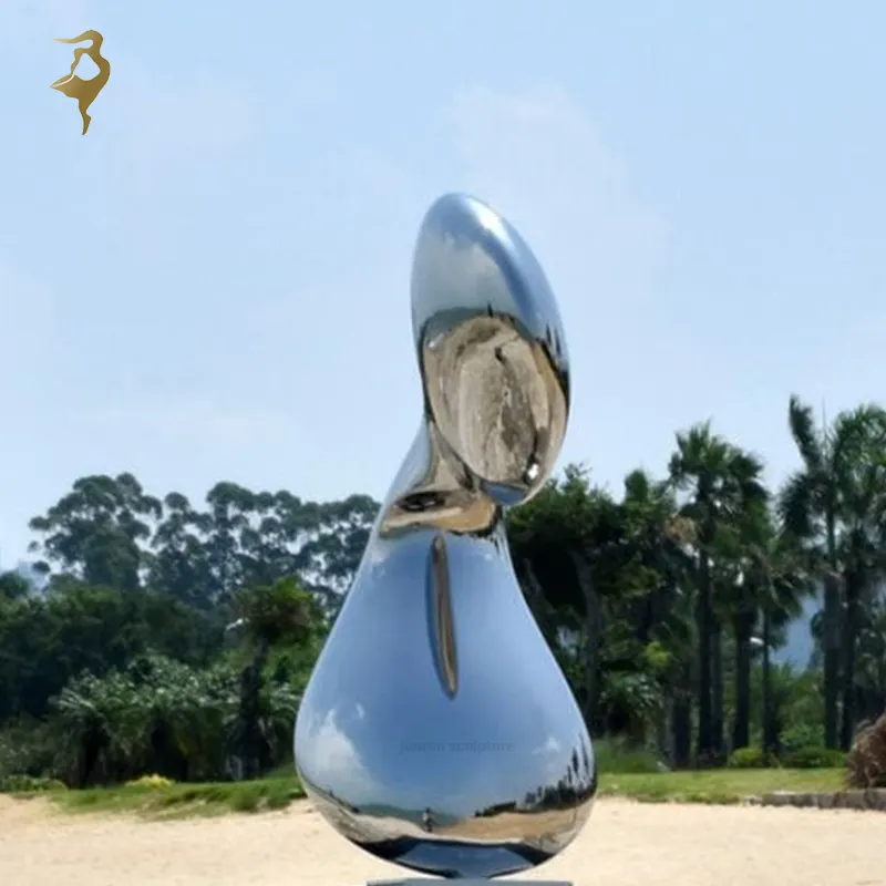 中国のカスタムモダン金属溶接アート製ステンレス鋼風景彫刻