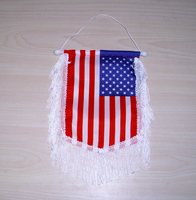 Benutzer definierte Logo Mini doppelseitige Fußball Fußball Club Fans Austausch hängende Flagge Banner Wimpel