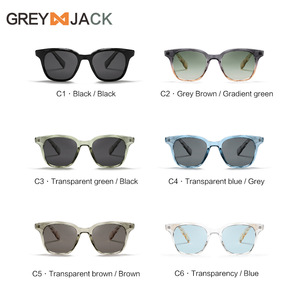 Gafas de Sol Unisex Grey Jack, Montura TR90, Lentes TAC, Protección UV400 Tipo 3, Estilo Retro Negro - Product Image 5