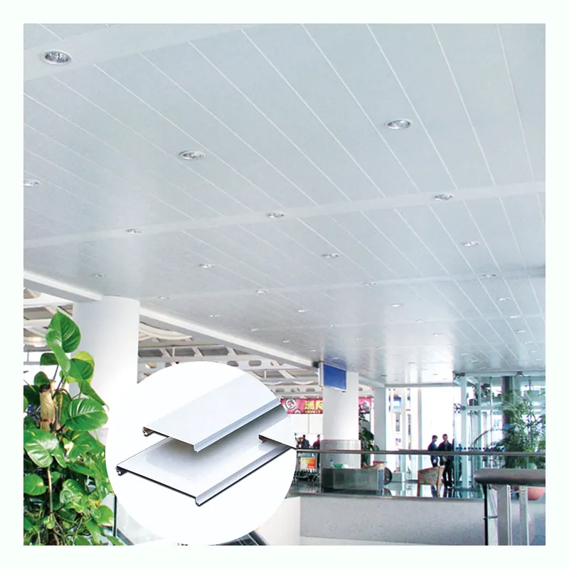 Panel de metal de techo de Venta caliente/Diseño de decoración de techo suspendido de aluminio suspendido