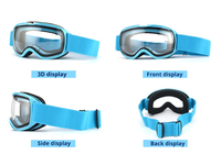 Lunettes de ski anti-buée de haute qualité pour enfants, verres double couche, grande monture, lunettes de snowboard, lunettes de sport d'hiver