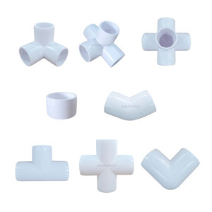 高品質PVC4方向エルボコネクタパイプ継手（フレーム家具用） - Product Image 1