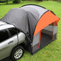 Tente de toit de voiture, tente yourte double couche quatre saisons, 2000-3000 mm, imperméable, résistante au soleil et à la pluie, style tunnel, pour camping arrière