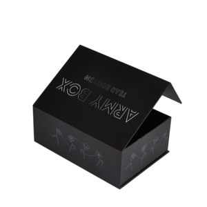 Bán Buôn Tùy Chỉnh In Handmade Sang Trọng Cứng Nhắc Giấy Các Tông Đen Đơn Giản Rỗng Đóng Cửa Từ Hộp Quà Tặng - Product Image 2