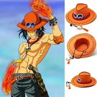 Luffy — chapeau Boxer Ace pour hommes, bonnet de Festival, casquette pour fête d'anniversaire, animé Cosplay Cowboy, vente en gros