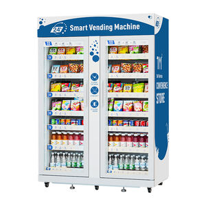 GS <span class=keywords><strong>Vending</strong></span> Aangepaste Volledig Automatische AI Slimme Voedselverkoopautomaat 0-30 ℃   Camerabewaking voor de Amerikaanse zakelijke markt - Product Image 3
