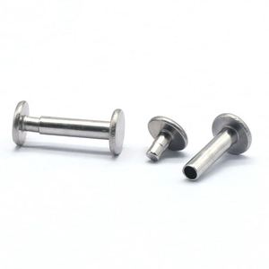 Rivets mâles et femelles en acier inoxydable 304, tête bombée semi-tubulaire, 6 mm 8 mm, finition brillante, norme ISO, sur mesure pour la fixation de matériel - Product Image 2