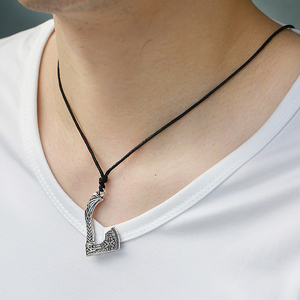 Collar de hacha vikinga para hombres, collar con colgante de hacha, Talismán, kolovmouse, nudo irlandés, Vikingo nórdico, Perun, 2021 - Product Image 2