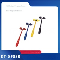 Marteau de réflexe médical pour diagnostic nerveux, type allemand, en caoutchouc à impact, coloré, pour professionnels de la santé