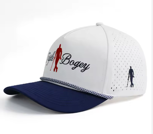 Gorra de Béisbol Deportiva Personalizada de Nylon Vintage de 5 Paneles, Impermeable, con Perforaciones Láser, Bordado y Hebilla Dorada de Cobre, con Soporte para Tees de Golf - Product Image 5