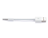 Câble adaptateur de transfert audio USB vers 3.5mm Jack 3.5mm vers USB 2.0 Cordon de chargeur de synchronisation de données pour iPod Shuffle 3rd 4th 5th