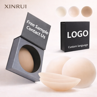 Nouveau Design Invisible Rond Tampons Soutien-Gorge en Silicone Cache-Tétons Adhésifs Réutilisables Cache-Tétons Pasties en Silicone Mat
