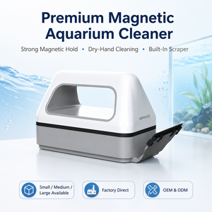 Magnetische glasreiniger voor aquarium, dubbelzijdige reiniger, niet-zinkend, krasbestendig, aquariumreinigingsgereedschap, OEM ODM leverancier - Product Image 2