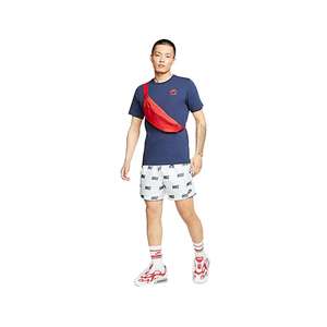 Shorts de sport Nike pour homme, tissage actif, imprimé intégral, blanc/noir, décontracté |   100% authentique - Product Image 3