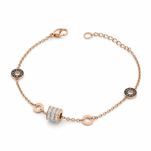 Bracelet en zircon coloré en forme de cœur, en acier inoxydable, bijoux de mode pour femmes, OEM ODM Vefiery - Product Image 1